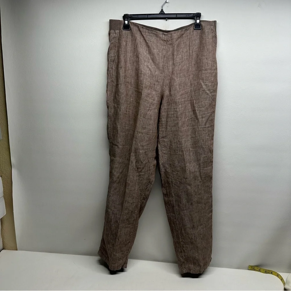 J.Jill women’s linen Brown Pants size M